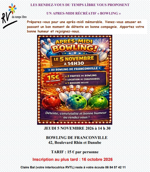 Invitation au Bowling RVTL